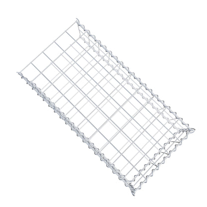 Gavión complementario tipo 2 100 cm x 20 cm x 50 cm (L x A x P), malla 10 cm x 10 cm, espiral