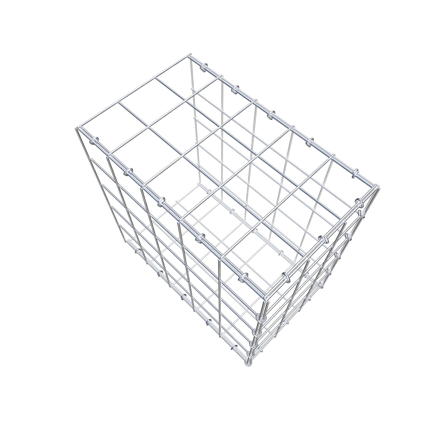 Gavión complementario de tipo 2 50 cm x 50 cm x 30 cm (L x A x P), malla 10 cm x 10 cm, anillo en C