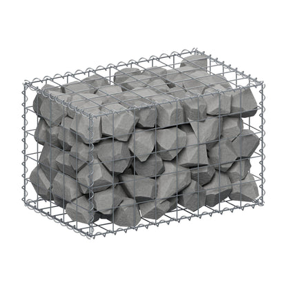 Schanskorf 80 cm x 50 cm x 50 cm (L x H x D), maaswijdte 10 cm x 10 cm, spiraal
