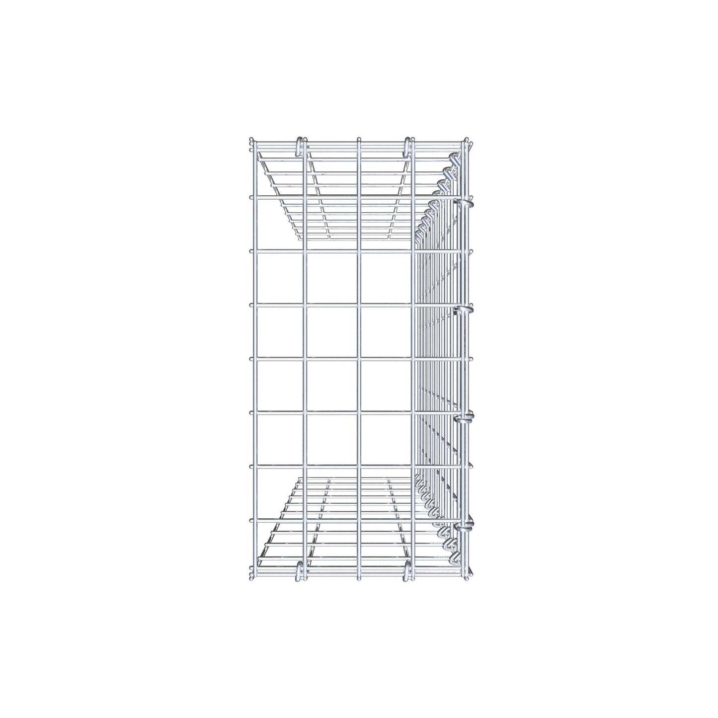 Gabião Tipo 4 100 cm x 20 cm x 40 cm (C x A x P), malhagem 5 cm x 10 cm, anel C