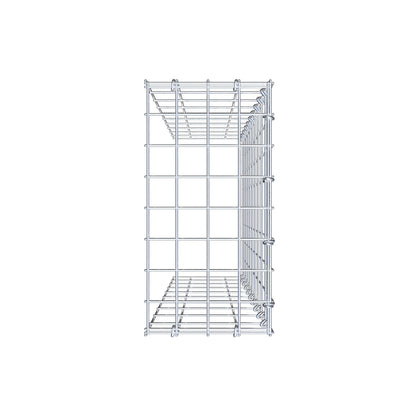 Gabião Tipo 4 100 cm x 20 cm x 40 cm (C x A x P), malhagem 5 cm x 10 cm, anel C
