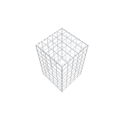 Gabion 80 cm x 50 cm x 50 cm (L x H x D), maskestørrelse 10 cm x 10 cm, C-ring