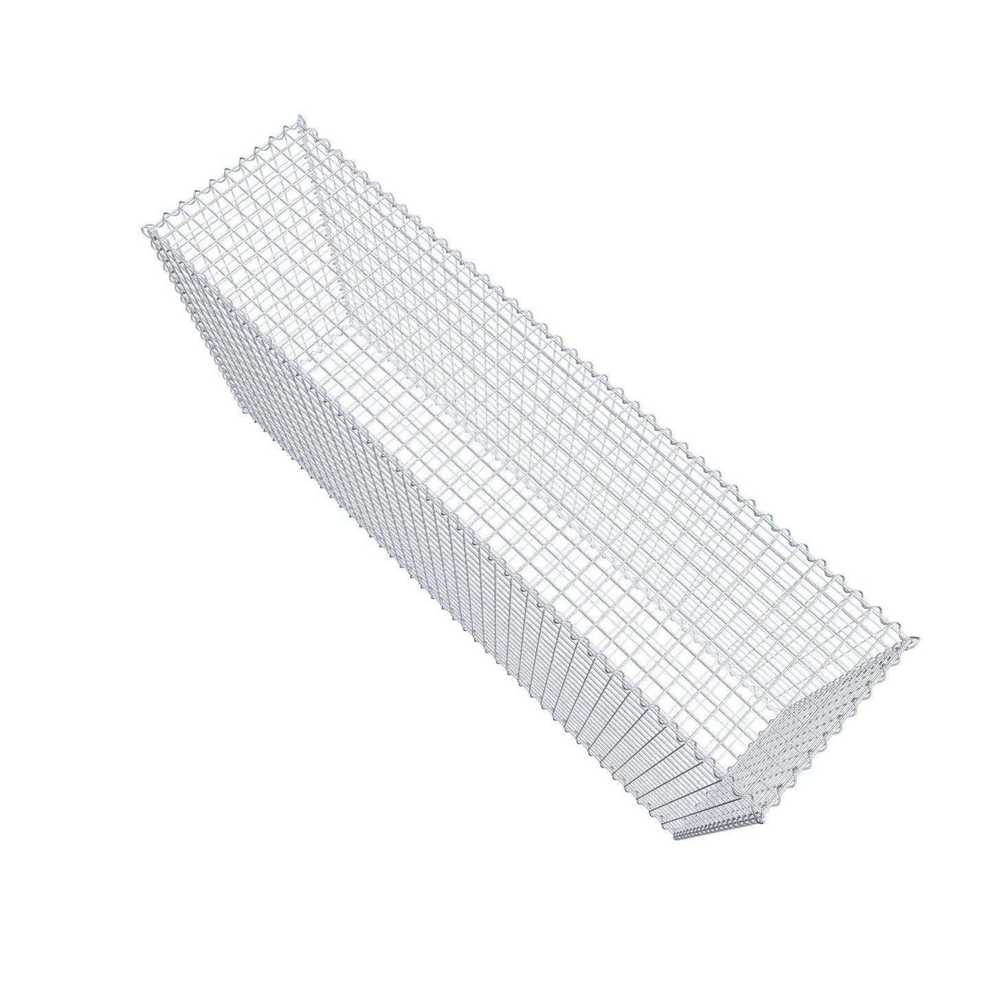 Gabbione 200 cm x 100 cm x 50 cm (L x H x P), maglia 5 cm x 5 cm, spirale