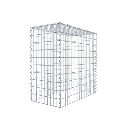 Opvokset gabion type 3 100 cm x 100 cm x 50 cm (L x H x D), maskestørrelse 5 cm x 10 cm, spiral