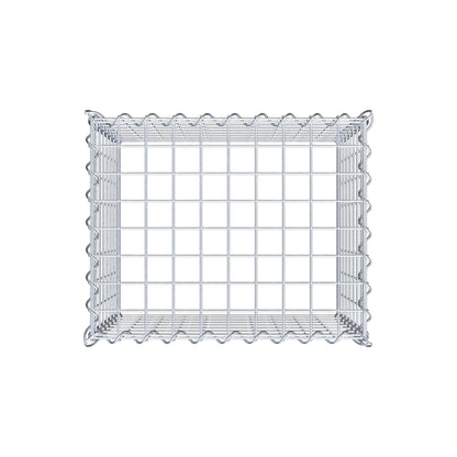 Anbaugabione Typ 3 50 cm x 40 cm x 40 cm (L x H x T), Maschenweite 5 cm x 5 cm, Spirale