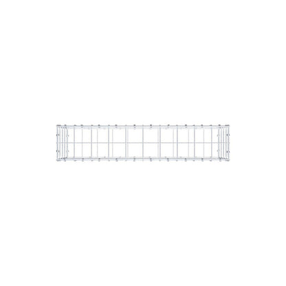 Gabion 100 cm x 40 cm x 20 cm (L x H x D), maskstorlek 10 x 10 cm, spiralring