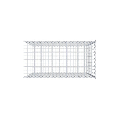 Anbaugabione Typ 2 100 cm x 100 cm x 50 cm (L x H x T), Maschenweite 5 cm x 10 cm, Spirale
