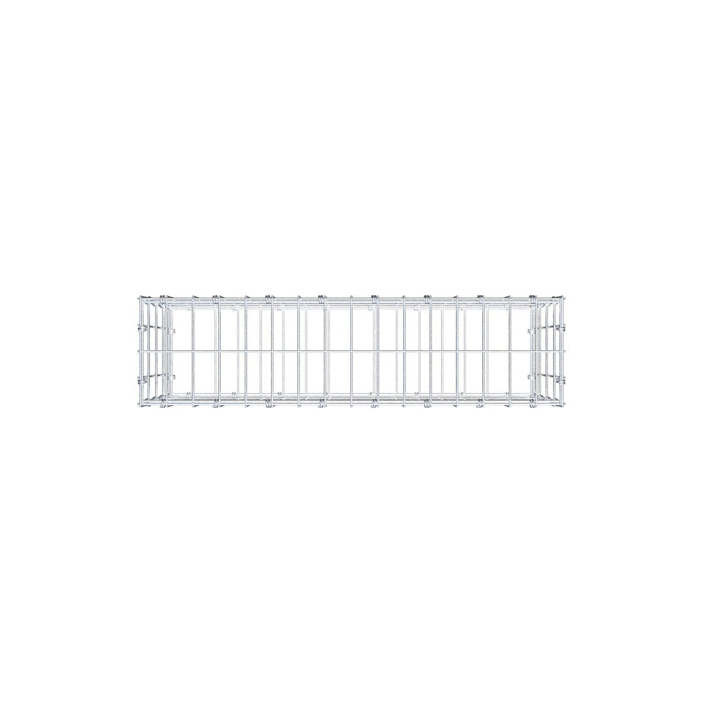 Gabbione 80 cm x 40 cm x 20 cm (L x H x P), maglia 5 x 10 cm, anello a spirale