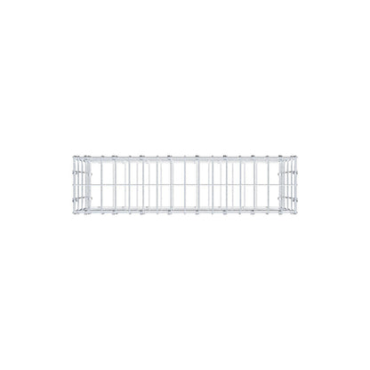 Gabbione 80 cm x 40 cm x 20 cm (L x H x P), maglia 5 x 10 cm, anello a spirale