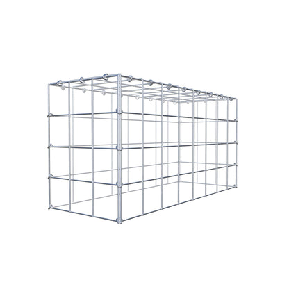 Anbaugabione Typ 3 80 cm x 40 cm x 30 cm (L x H x T), Maschenweite 10 cm x 10 cm, C-Ring