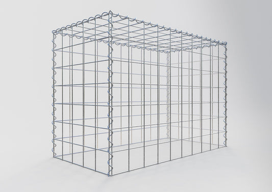 Gabiona - Anbaugabione 100 x 70 x 50cm; MW 10 x 10cm; Typ 3