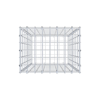 Gabbione 80 cm x 40 cm x 30 cm (L x H x P), maglia 5 cm x 10 cm, anello a C