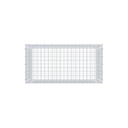 Gabbione 100 cm x 60 cm x 50 cm (L x H x P), maglia 5 cm x 5 cm, anello a C