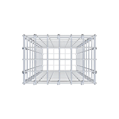 Gabion 100 cm x 30 cm x 20 cm (L x H x D), maskestørrelse 5 cm x 10 cm, C-ring