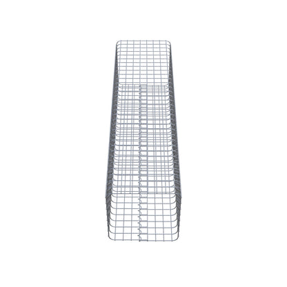 Gabionsøjle firkantet 42 cm x 42 cm, 160 cm højde, MW 5 cm x 5 cm