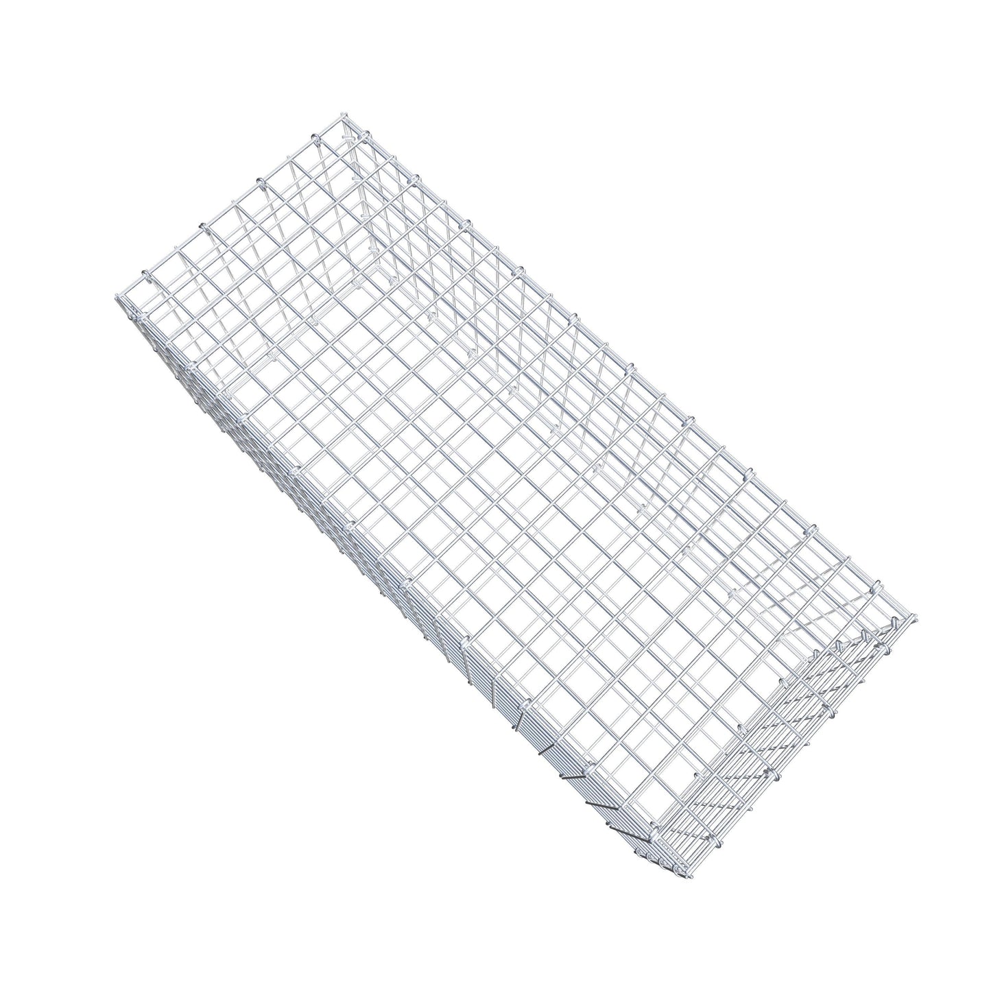 Gabbione 100 cm x 40 cm x 40 cm (L x H x P), maglia 5 cm x 5 cm, anello a C