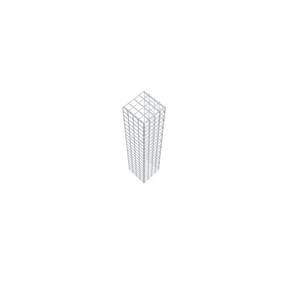 Gabbione aggiuntivo tipo 4 100 cm x 20 cm x 20 cm (L x A x P), maglia 5 cm x 5 cm, anello a C