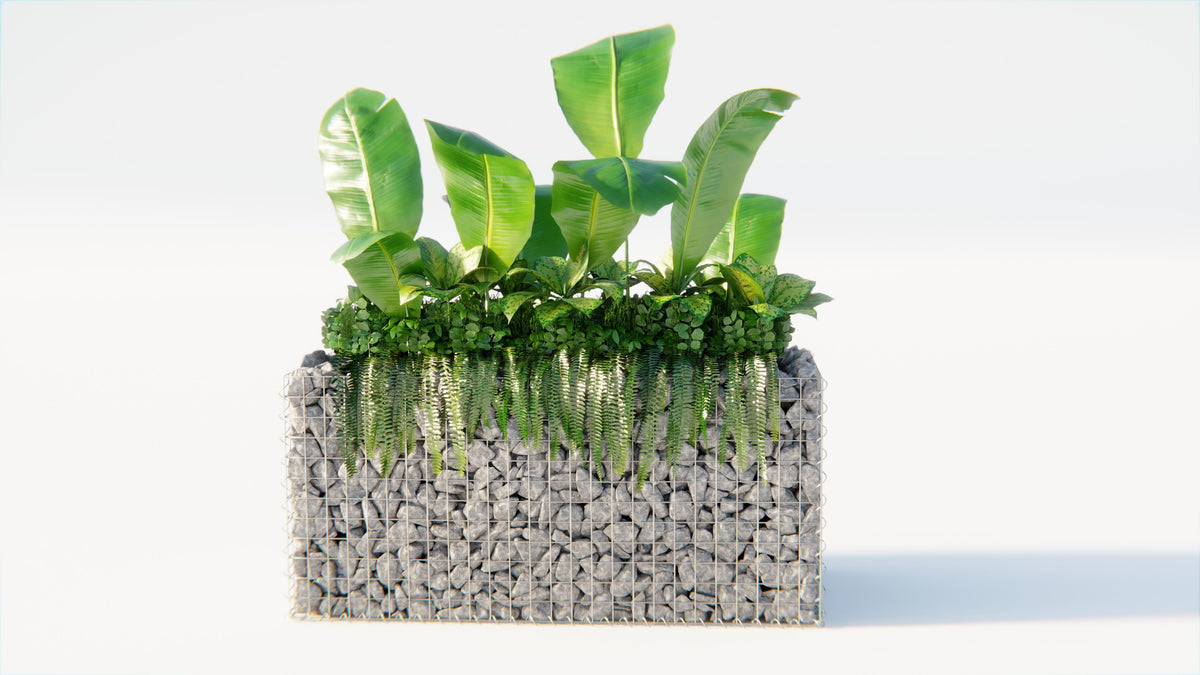 Hochbeet eckig 130 cm x 60 cm x 60 cm (L x H x T), Maschenweite 5 x 10 cm, Wandstärke 10 cm