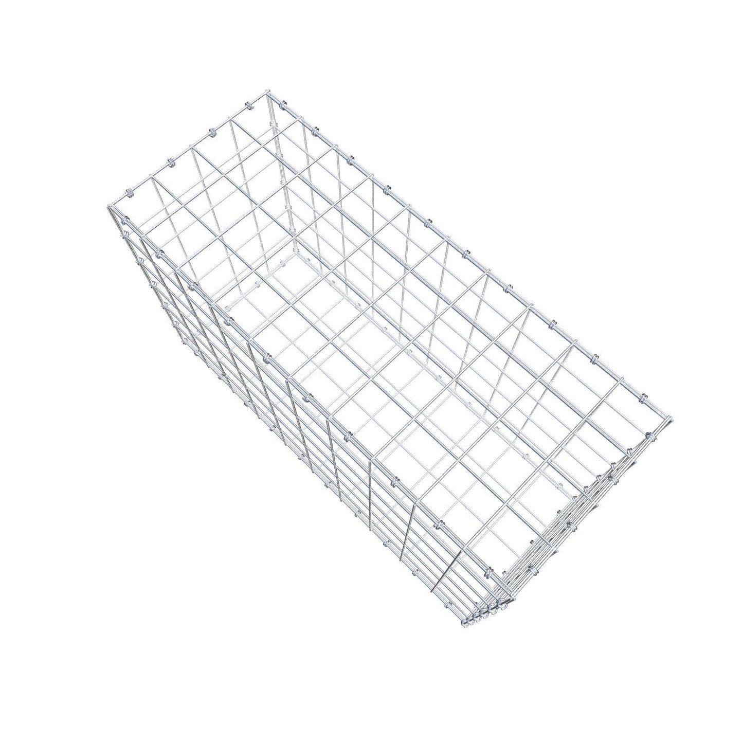 Gabião 100 cm x 60 cm x 40 cm (C x A x P), malhagem 10 x 10 cm, anel espiral