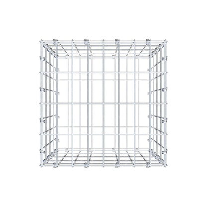 Gabione 40 cm x 40 cm x 40 cm (L x H x T), Maschenweite 5 x 10 cm, Spiralring