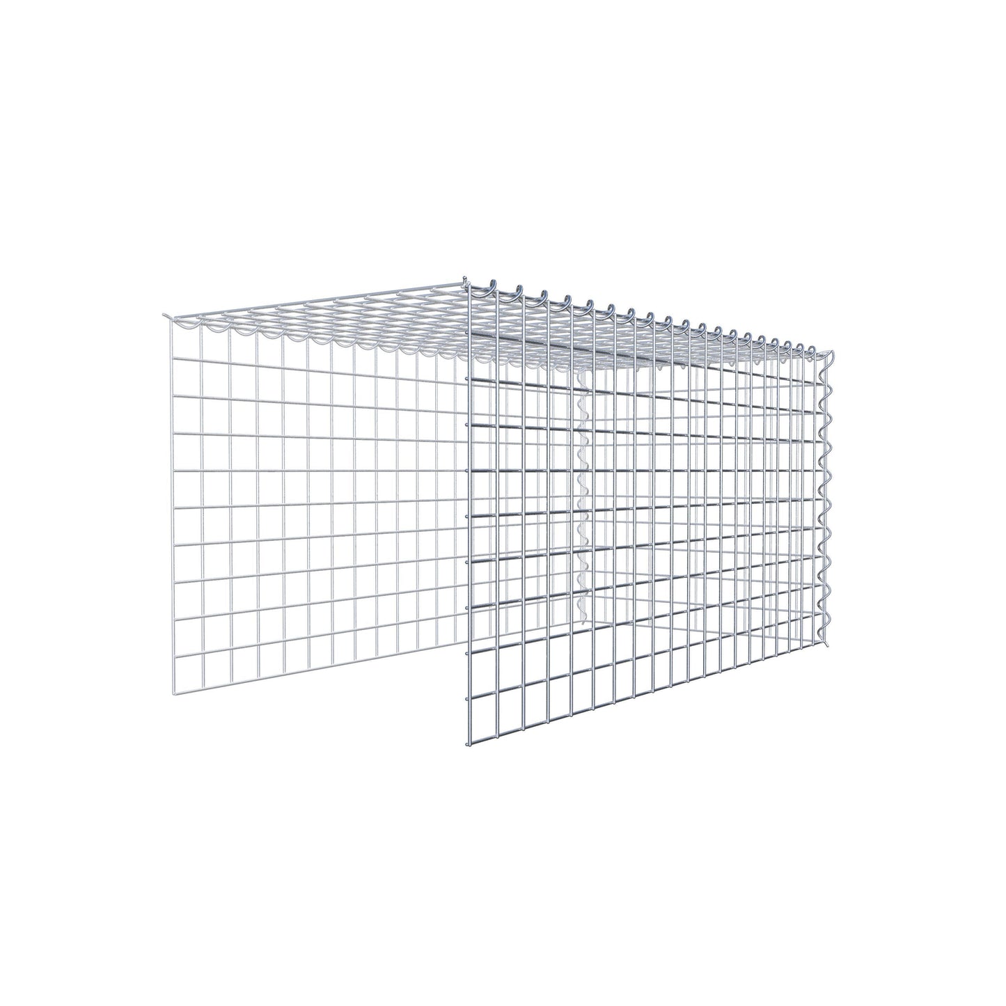 Gavión complementario tipo 4 100 cm x 50 cm x 50 cm (L x A x P), malla 5 cm x 5 cm, espiral