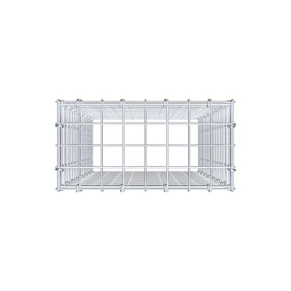 Anbaugabione Typ 3 80 cm x 40 cm x 20 cm (L x H x T), Maschenweite 5 cm x 5 cm, C-Ring