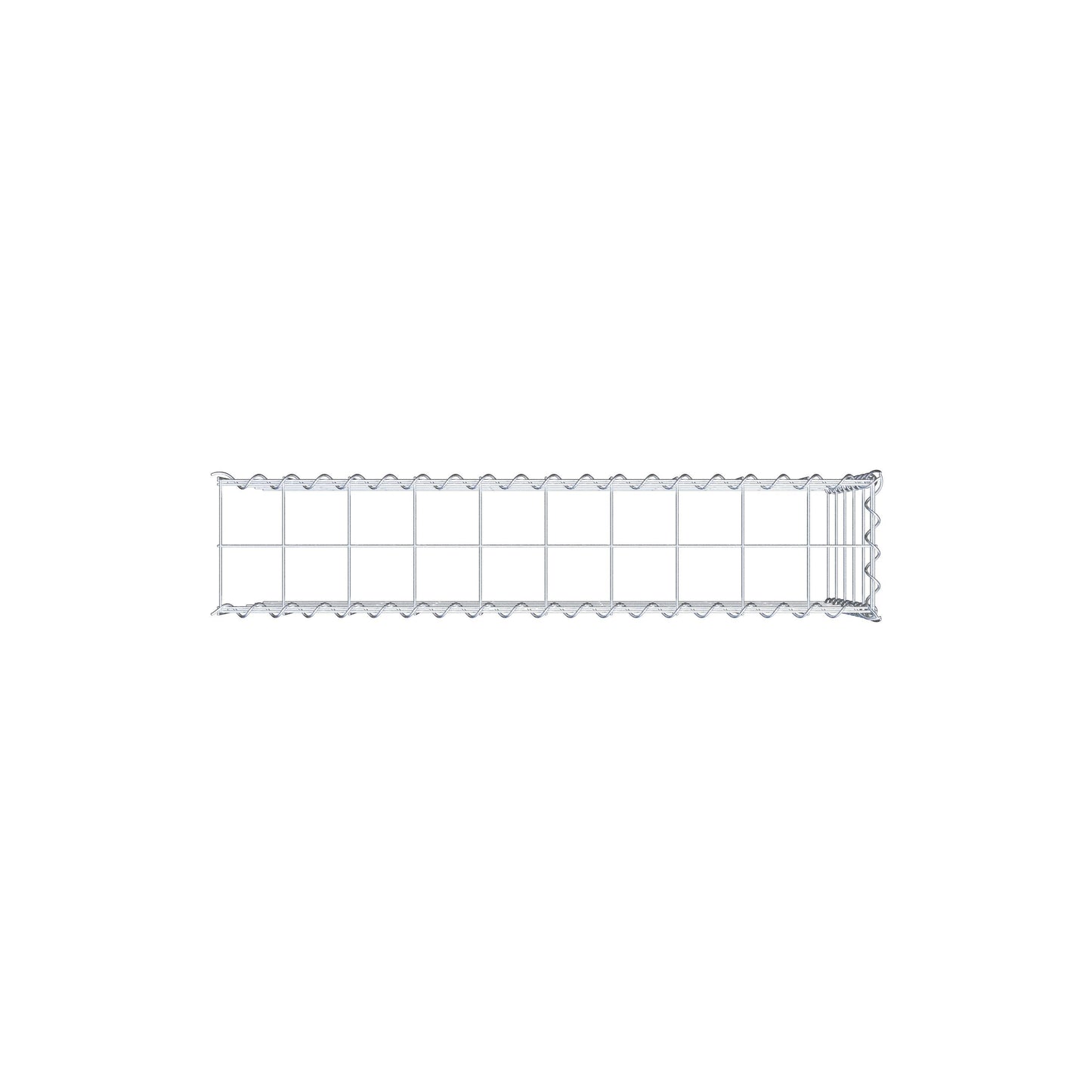 Anbaugabione Typ 4 100 cm x 50 cm x 20 cm (L x H x T), Maschenweite 10 cm x 10 cm, Spirale