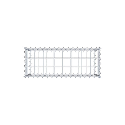 Gabbione 80 cm x 40 cm x 30 cm (L x H x P), maglia 10 cm x 10 cm, spirale