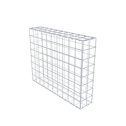 Gabione 100 cm x 80 cm x 20 cm (L x H x T), Maschenweite 10 x 10 cm, Spiralring