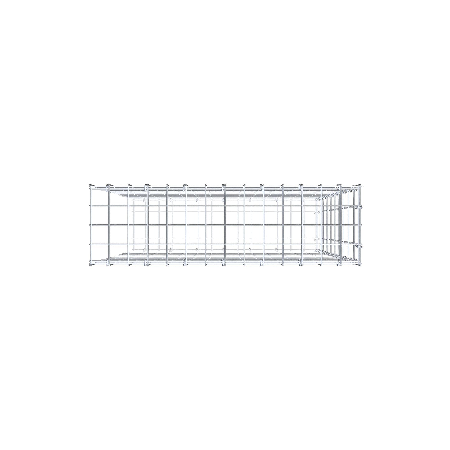 Gabião Tipo 2 100 cm x 70 cm x 20 cm, malhagem 5 cm x 10 cm, anel C