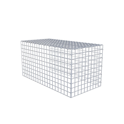 Fourche rapportée type 4 100 cm x 50 cm x 50 cm (L x H x P), mailles 5 cm x 5 cm, anneau C