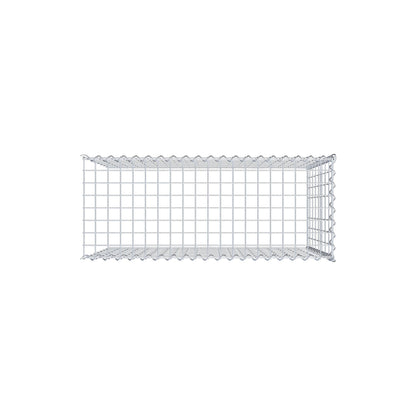 Gabion rapporté type 4 100 cm x 80 cm x 40 cm (L x H x P), mailles 5 cm x 10 cm, spirale