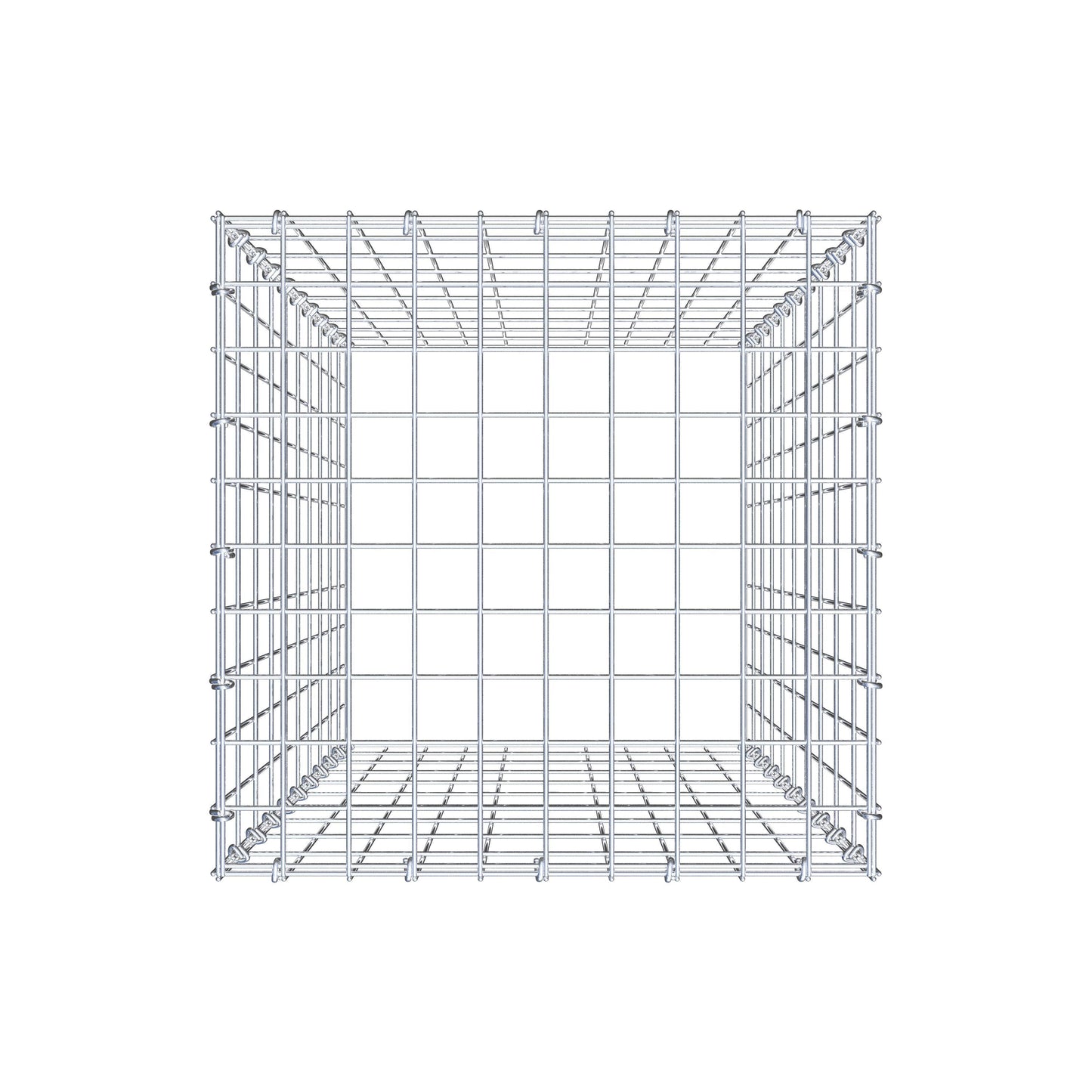 Anbaugabione Typ 3 100 cm x 50 cm x 50 cm (L x H x T), Maschenweite 5 cm x 10 cm, C-Ring