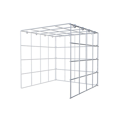 Gabbione aggiuntivo tipo 4 40 cm x 40 cm x 40 cm (L x H x P), maglia 10 cm x 10 cm, anello a C