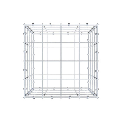 Gabion 40 cm x 40 cm x 40 cm (L x H x P), mailles 10 x 10 cm, anneau en spirale