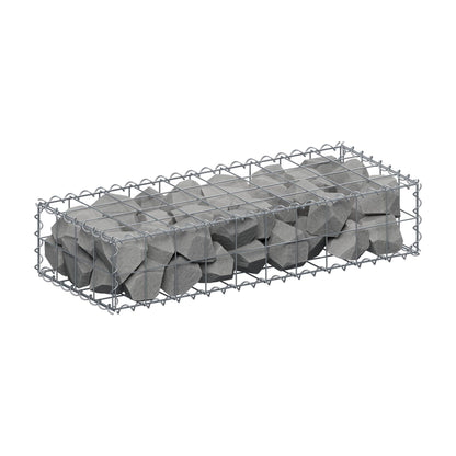 Gabion 100 cm x 20 cm x 40 cm (L x H x P), mailles 10 cm x 10 cm, spirale