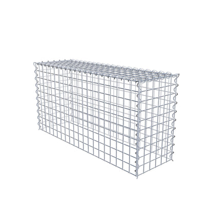 Anbaugabione Typ 3 100 cm x 50 cm x 30 cm (L x H x T), Maschenweite 5 cm x 5 cm, Spirale