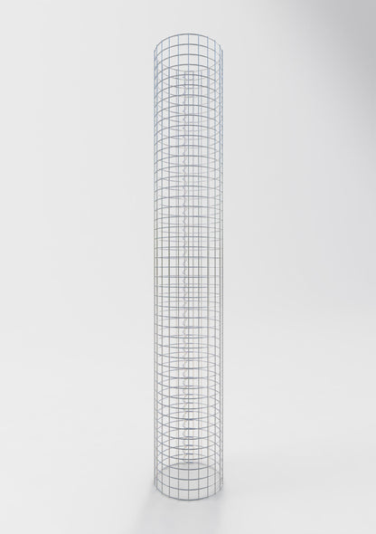 Colonne de gabion ronde 37 cm de diamètre, 230 cm de hauteur, mailles de 5 cm x 5 cm