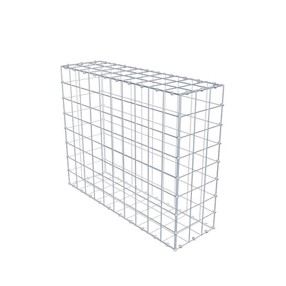 Gabião 100 cm x 80 cm x 30 cm (C x A x P), malhagem 10 x 10 cm, anel espiral