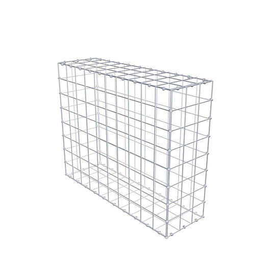Gabion 100 cm x 80 cm x 30 cm (L x H x D), mesh size 10 x 10 cm, spiral ring