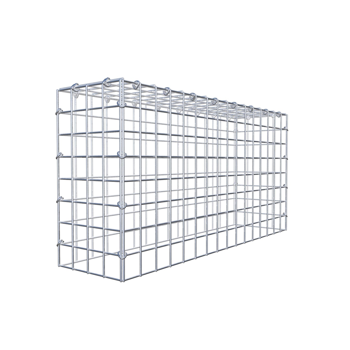 Anbaugabione Typ 3 80 cm x 40 cm x 20 cm (L x H x T), Maschenweite 5 cm x 5 cm, C-Ring