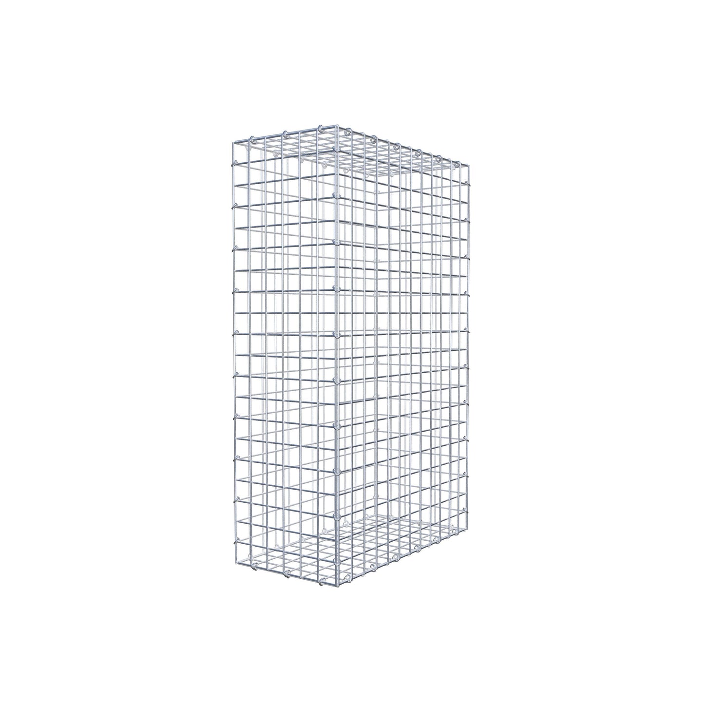 Gavión 100 cm x 60 cm x 30 cm (L x A x P), luz de malla 5 cm x 5 cm, anillo en C