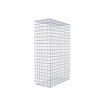Gavión 100 cm x 60 cm x 30 cm (L x A x P), luz de malla 5 cm x 5 cm, anillo en C
