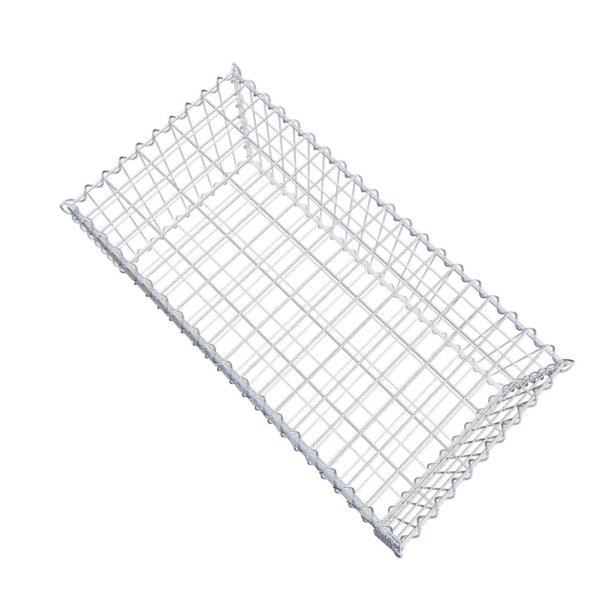 Gabbione 100 cm x 40 cm x 50 cm (L x H x P), maglia 5 cm x 10 cm, spirale