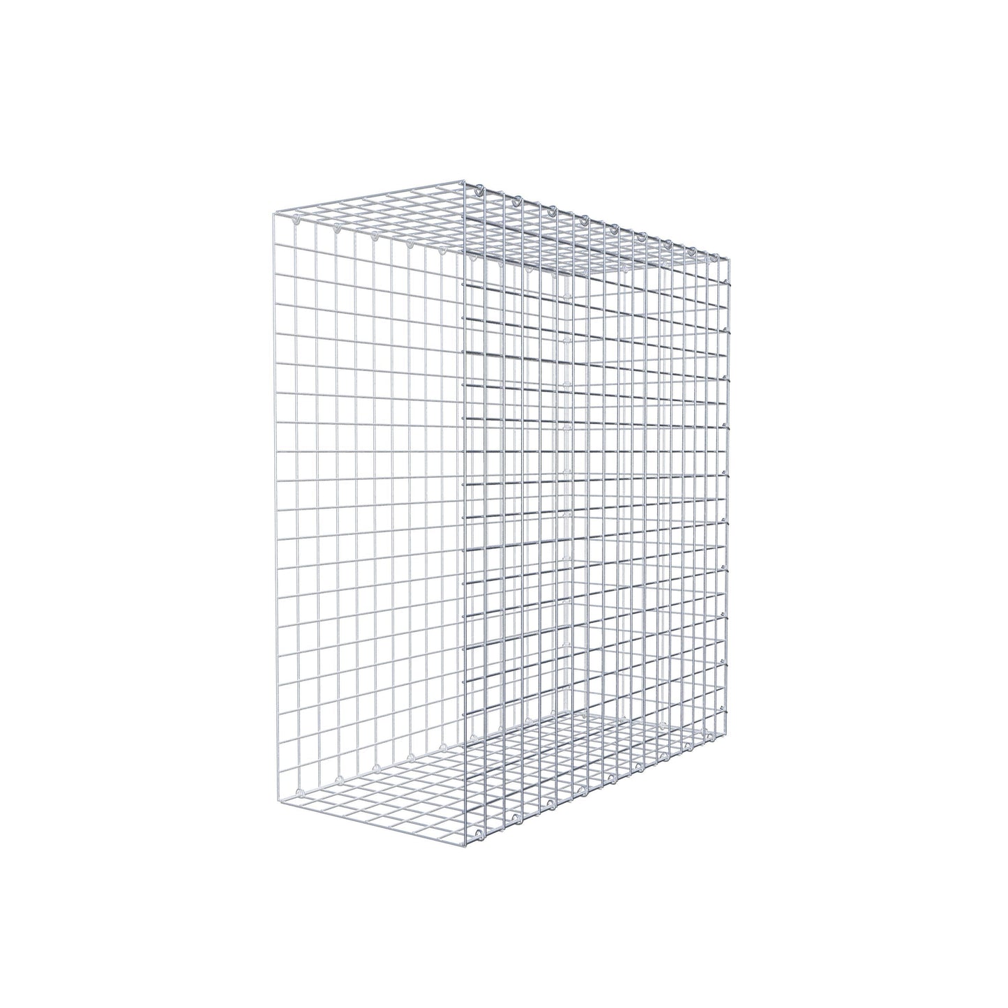 Gavión complementario de tipo 2 100 cm x 90 cm x 40 cm (largo x alto x fondo), malla 5 cm x 5 cm, anillo en C