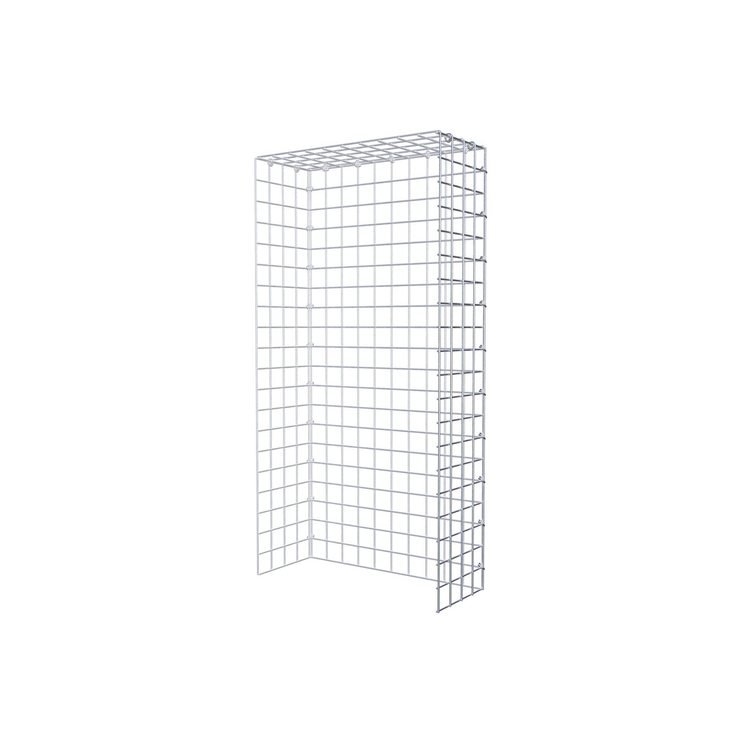 Anbaugabione Typ 4 100 cm x 20 cm x 50 cm (L x H x T), Maschenweite 5 cm x 5 cm, C-Ring