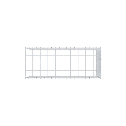 Fourche rapportée type 4 100 cm x 40 cm x 40 cm (L x H x P), mailles 10 cm x 10 cm, anneau en C