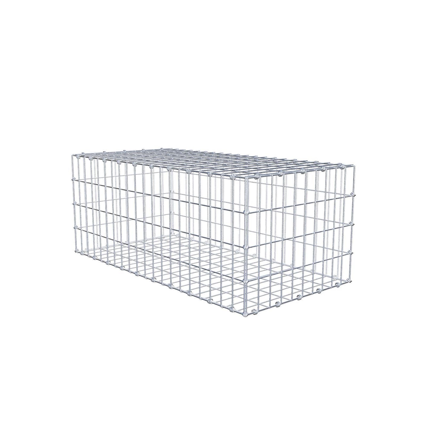 Gabião 100 cm x 40 cm x 50 cm (C x A x P), malhagem 5 x 10 cm, anel espiral