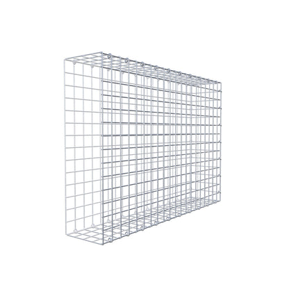 Typ 2 påbyggnadsgabion 100 cm x 70 cm x 20 cm (L x H x D), maskstorlek 5 cm x 5 cm, C-ring