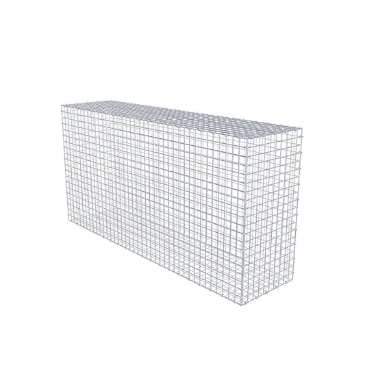 Gabião 200 cm x 100 cm x 50 cm (C x A x P), malhagem 5 x 5 cm, anel espiral